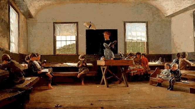 The Country Schoolroom. 1871. Winslow Homer (1836-1910)